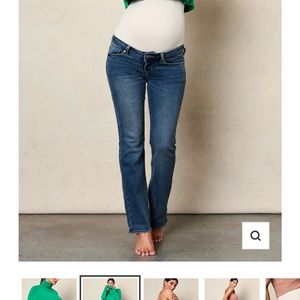 Blanqi Maternity Belly Support Flare Jeans